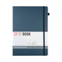Sakura Cuaderno de tapa dura, papel cuadriculado, A4, Índigo Oscuro